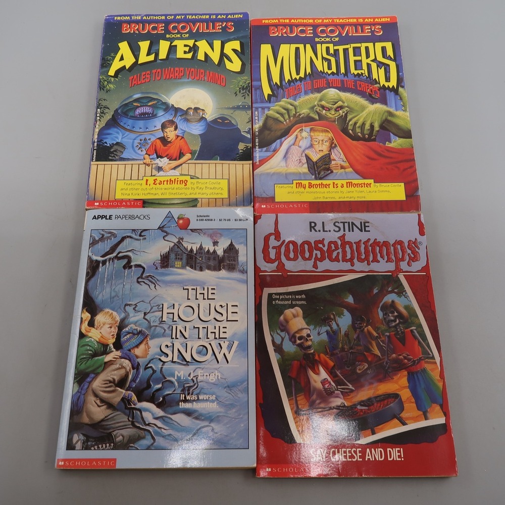 Bruce Coville's Book of Monsters Aliens, Goosebumps, House in the snow Lot